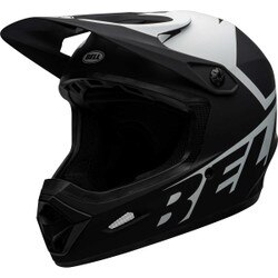 Bell Transfer FullFace Helmet in Matte Black and White